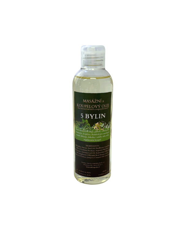 SALVUS Kúpeľový a masážny olej osviežujúci a regeneračný s výťažkami z piatich bylín 200ml