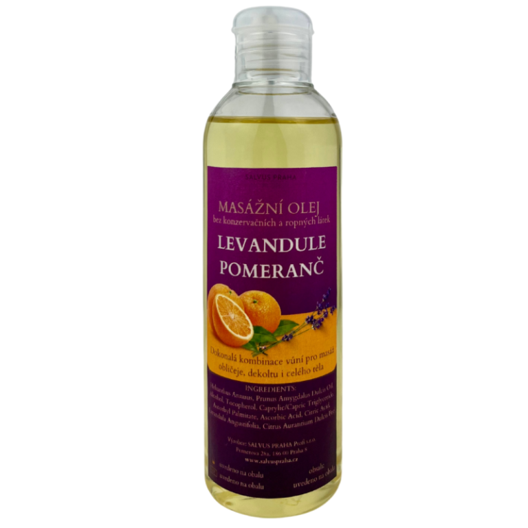 SALVUS Masážny olej LEVANDUĽA a POMARANČ 200ml