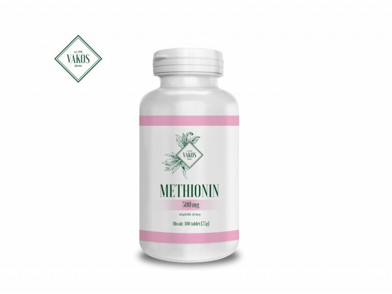 VAKOS METHIONIN 500mg/100ks,  TABLETY PROTI PADANIU VLASOV A ŠTIEPENIU NECHTOV