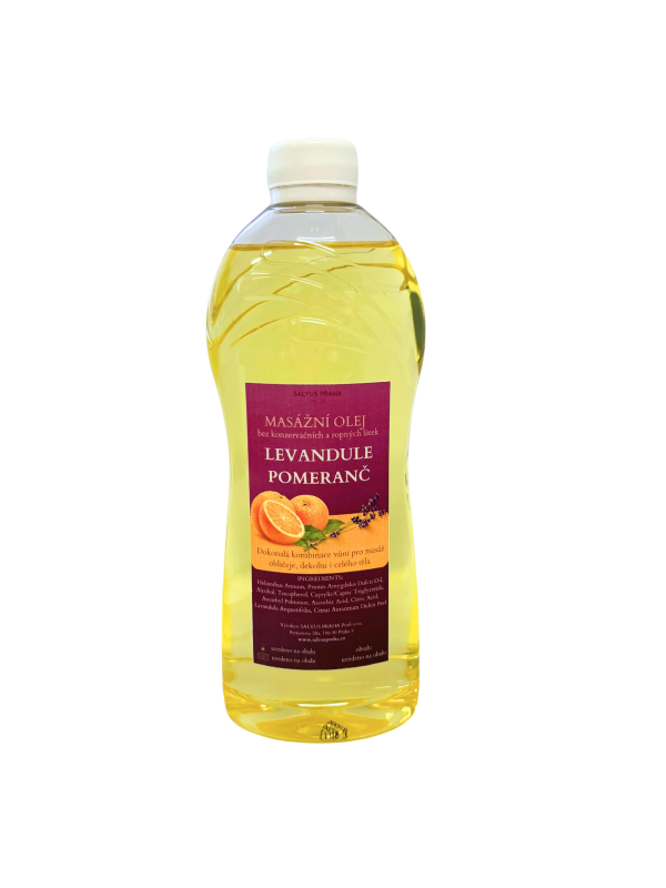Masážny olej LEVANDUĽA a POMARANČ 500ml | 1000ml