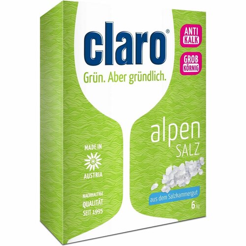 CLARO Alpská soľ do umývačky 6 kg